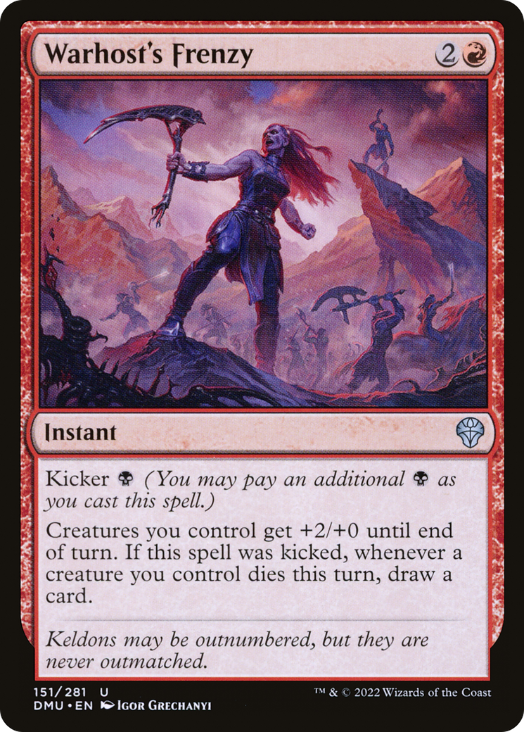 Warhost's Frenzy (DMU-151)  - Dominaria United