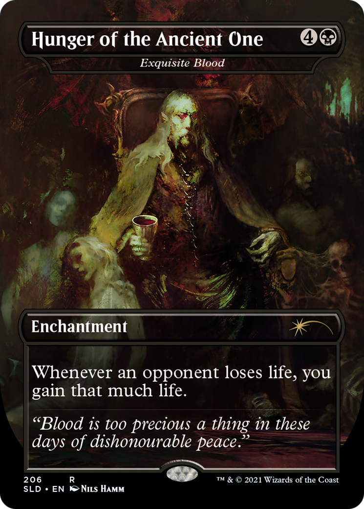 Hunger of the Ancient One - Exquisite Blood (SLD-206)  - Secret Lair Drop / Hunger of the Ancient One (Borderless)