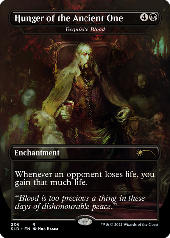 Hunger of the Ancient One - Exquisite Blood (SLD-206)  Foil - Secret Lair Drop / Hunger of the Ancient One (Borderless)