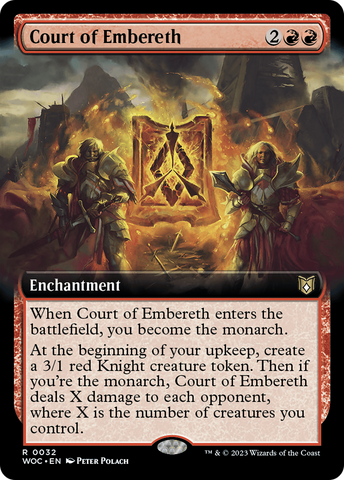 Court of Embereth (Extended Art) (WOC-032)  - Wilds of Eldraine Commander: (Extended Art)