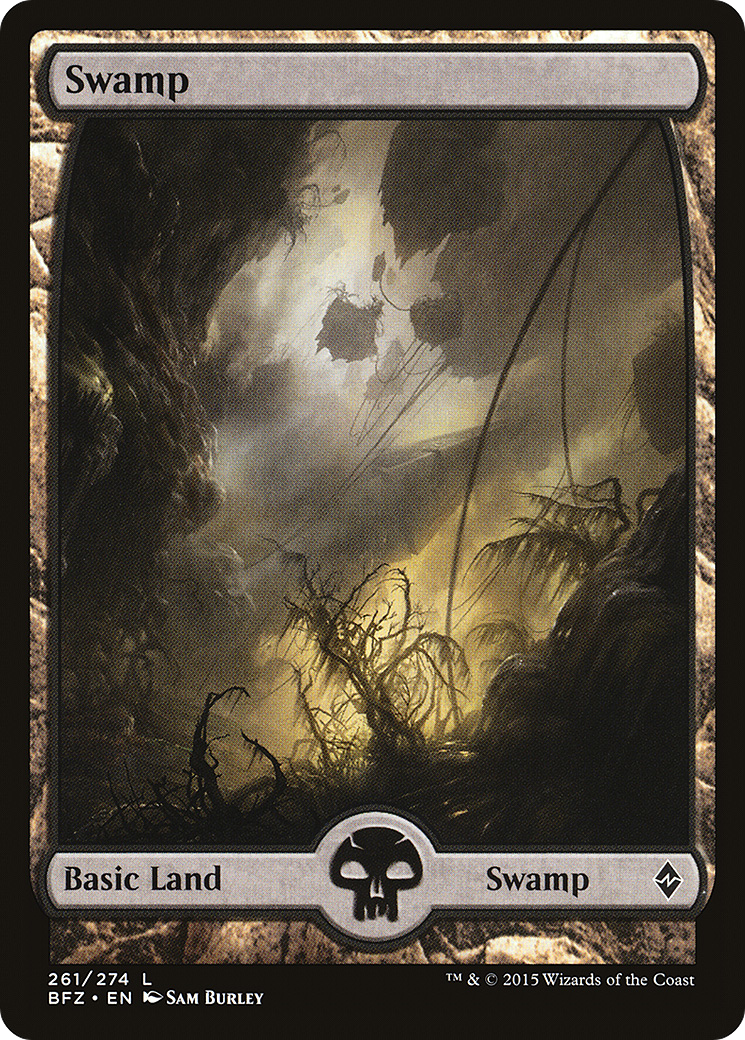 Swamp (261) - Full Art (BFZ-261) - Battle for Zendikar