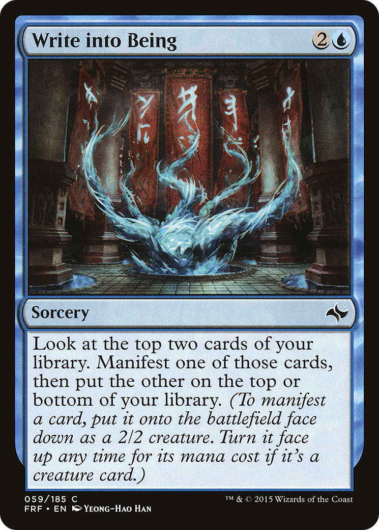Write into Being (FRF-059)  Foil - Fate Reforged