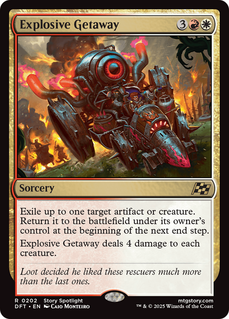 Explosive Getaway (DFT-202)  Foil - Aetherdrift