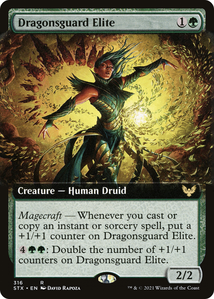 Dragonsguard Elite (Extended Art) (STX-316)  Foil - Strixhaven: School of Mages: (Extended Art)