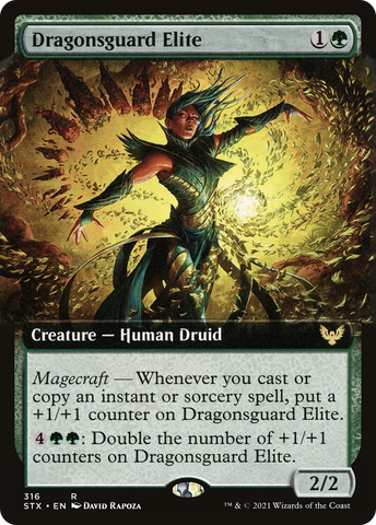 Dragonsguard Elite (Extended Art) (STX-316)  - Strixhaven: School of Mages: (Extended Art)