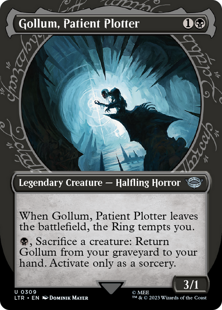 Gollum, Patient Plotter (Showcase) (LTR-309)  - The Lord of the Rings: Tales of Middle-earth: (Showcase) (Borderless)