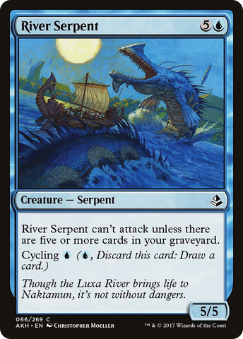 River Serpent (AKH-066)  Foil - Amonkhet