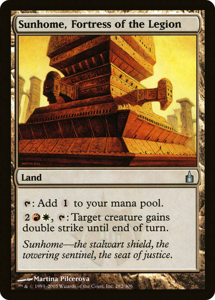 Sunhome, Fortress of the Legion (RAV-282)  Foil - Ravnica: City of Guilds