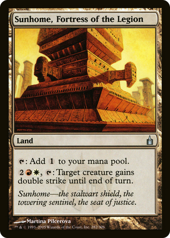 Sunhome, Fortress of the Legion (RAV-282)  Foil - Ravnica: City of Guilds