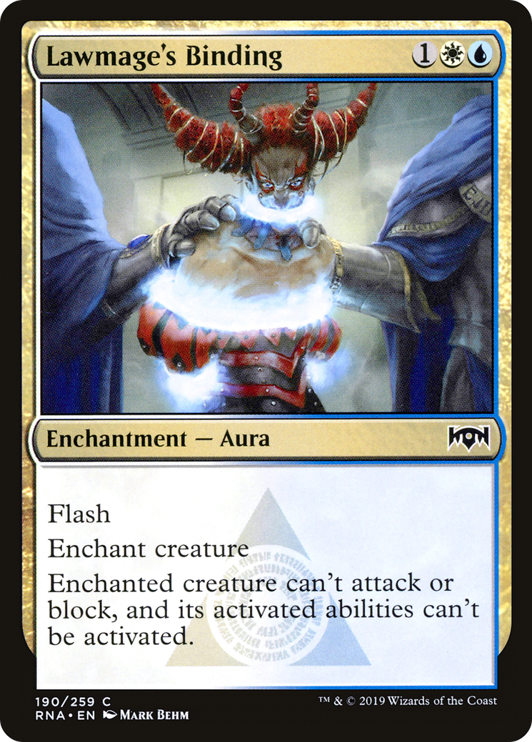 Lawmage's Binding (RNA-190)  Foil - Ravnica Allegiance