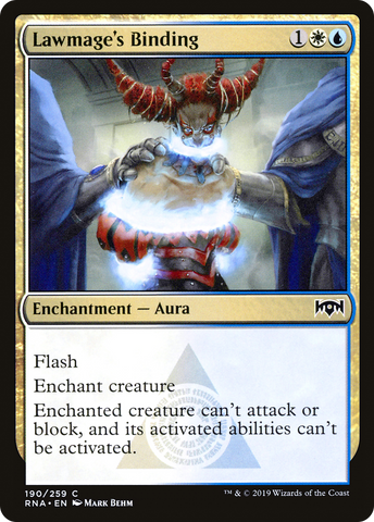 Lawmage's Binding (RNA-190)  Foil - Ravnica Allegiance