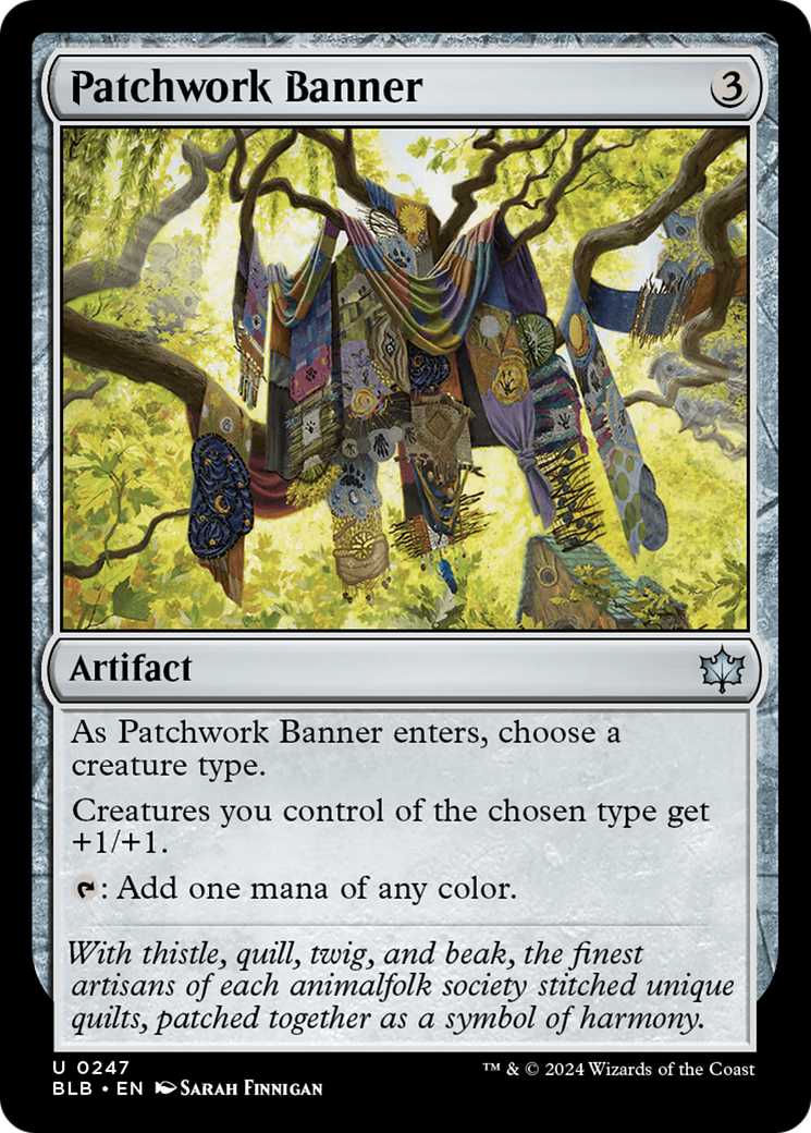 Patchwork Banner (BLB-247)  Foil - Bloomburrow