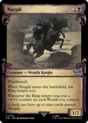 Nazgul (0723) (Showcase Scrolls) (LTR-723)  Foil - The Lord of the Rings: Tales of Middle-earth: (Showcase)