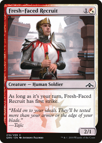 Fresh-Faced Recruit (GRN-216)  Foil - Guilds of Ravnica