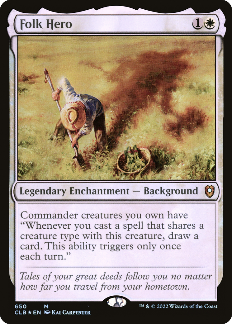 Folk Hero (CLB-650)  Foil - Commander Legends: Battle for Baldur's Gate