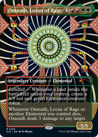 Omnath, Locus of Rage (SLD-1256)  Foil - Secret Lair Drop (Borderless)