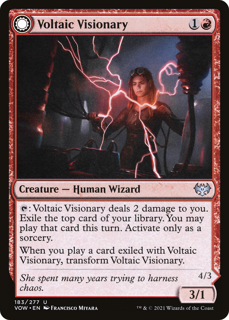 Voltaic Visionary (VOW-183)  - Innistrad: Crimson Vow: (Double Faced Transform)