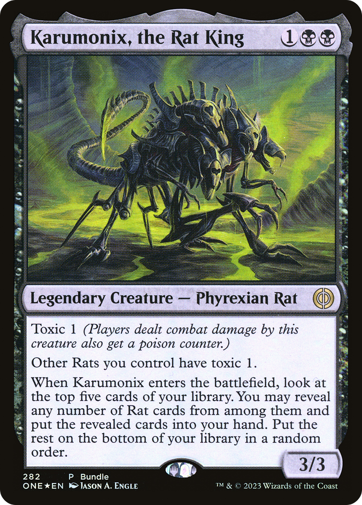 Karumonix, the Rat King (ONE Bundle) (UMP-282)  Foil - Phyrexia: All Will Be One