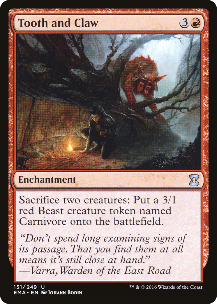 Tooth and Claw (EMA-151)  Foil - Eternal Masters