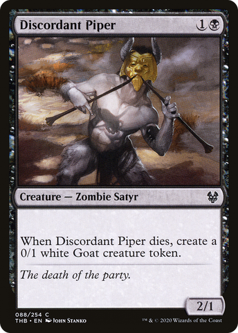 Discordant Piper (THB-088)  Foil - Theros Beyond Death