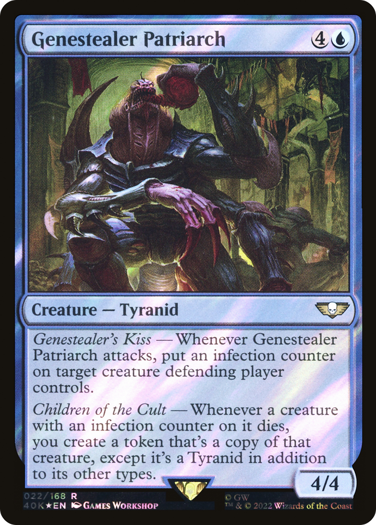 Genestealer Patriarch (Surge Foil) (40K-022)  Foil - Warhammer 40,000 Commander