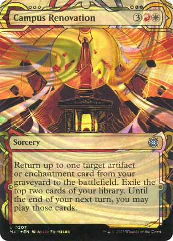 Campus Renovation (Halo Foil) (MAT-207)  Foil - March of the Machine: The Aftermath: (Showcase) (Borderless)