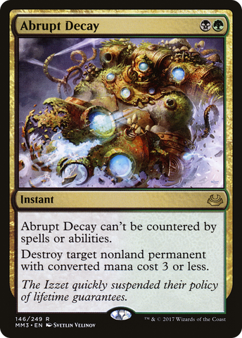 Abrupt Decay (MM3-146)  Foil - Modern Masters 2017