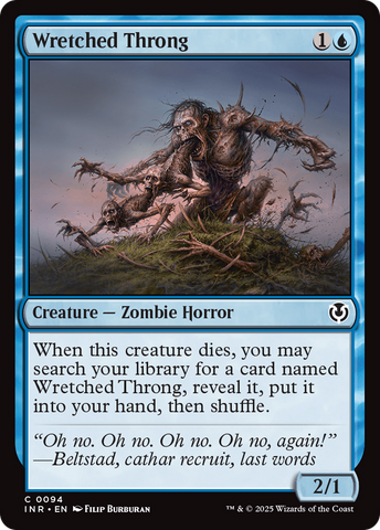 Wretched Throng (INR-094)  Foil - Innistrad Remastered