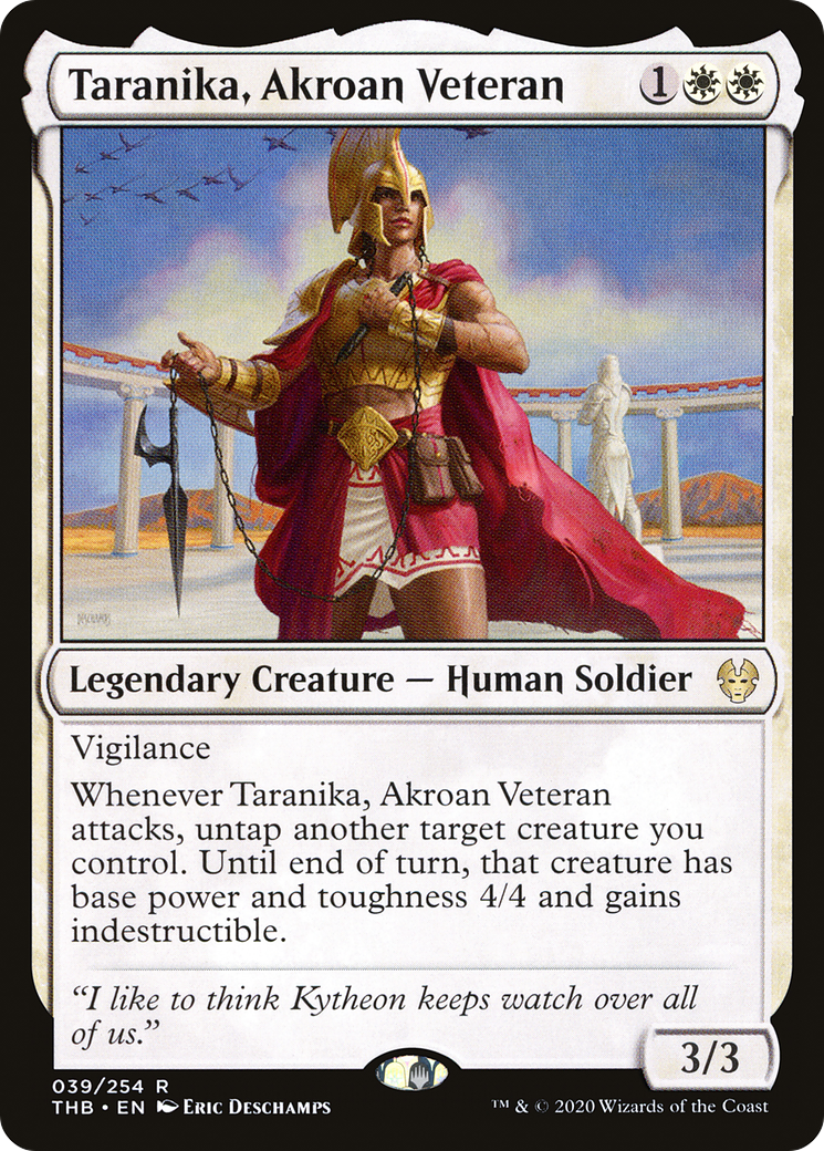 Taranika, Akroan Veteran (THB-039)  Foil - Theros Beyond Death