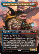 Captain Howler, Sea Scourge (Borderless) (DFT-361)  Foil - Aetherdrift