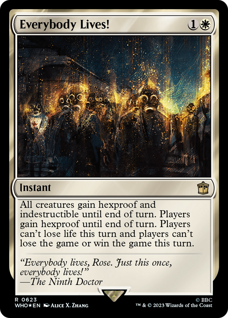 Everybody Lives! (Surge Foil) (WHO-623)  Foil - Doctor Who