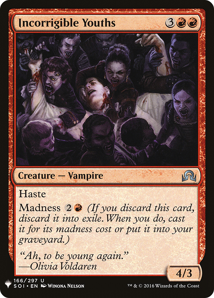 Incorrigible Youths (LIST-166)  - The List
