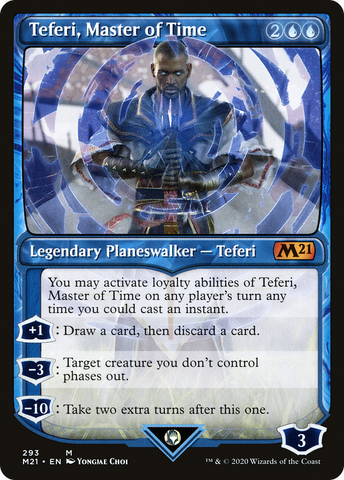 Teferi, Master of Time (Showcase) (293) (M21-293)  Foil - Core Set 2021: (Showcase)
