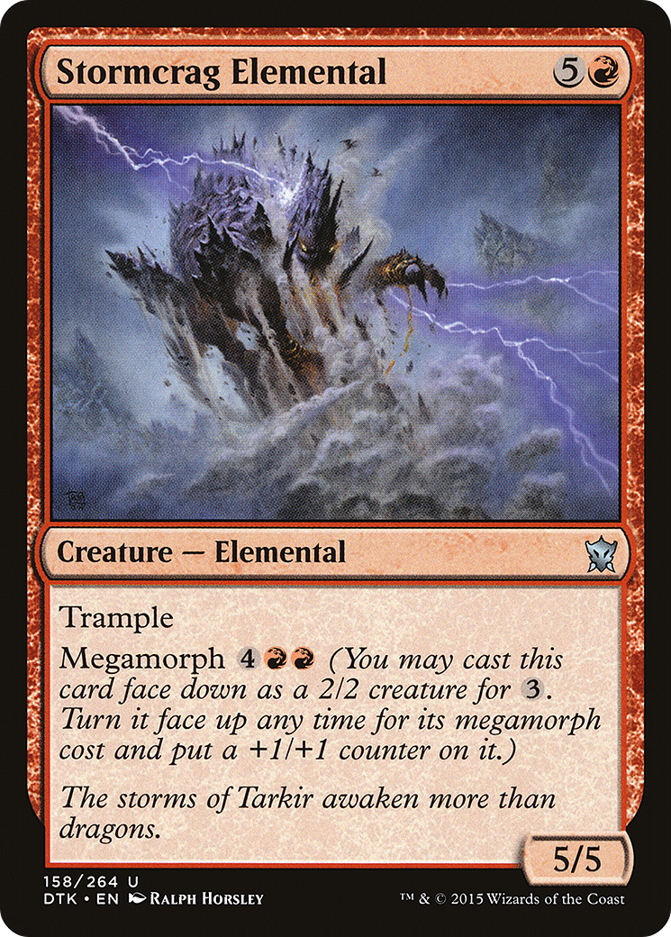 Stormcrag Elemental (DTK-158)  Foil - Dragons of Tarkir