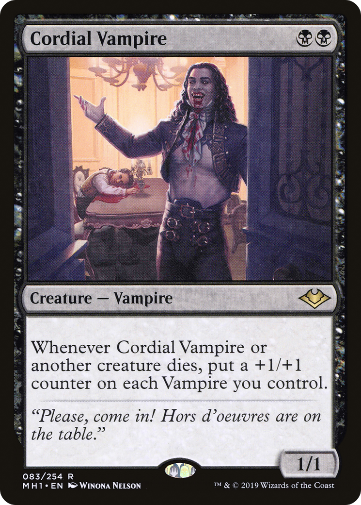 Cordial Vampire (MH1-083)  Foil - Modern Horizons
