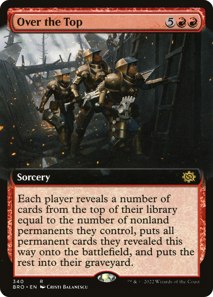 Over the Top (Extended Art) (BRO-340)  - The Brothers' War: (Extended Art)