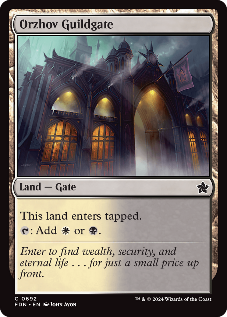 Orzhov Guildgate (FDN-692)  - Foundations