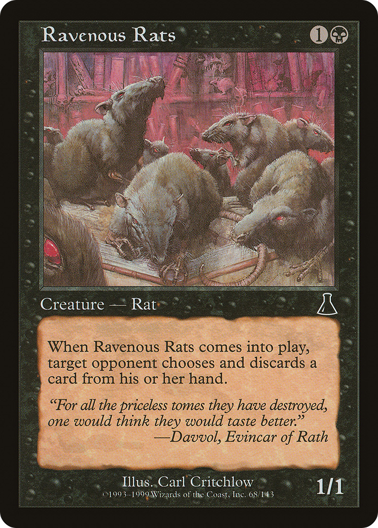 Ravenous Rats (UDS-068) - Urza's Destiny