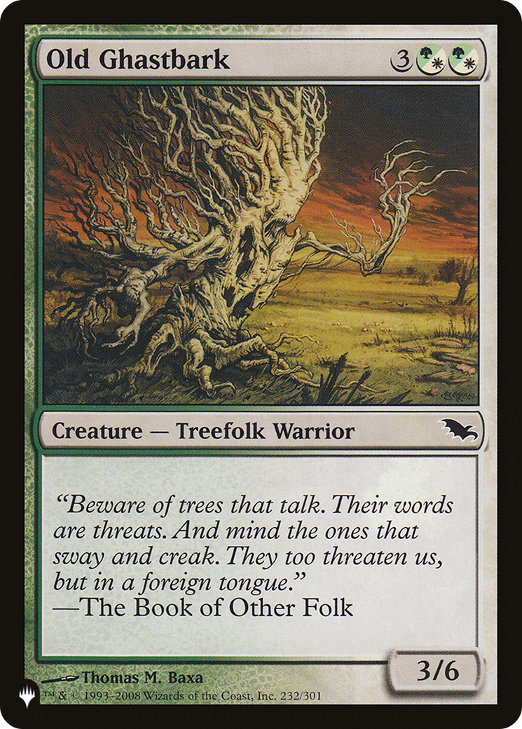 Old Ghastbark (LIST-SHM-232)  - The List