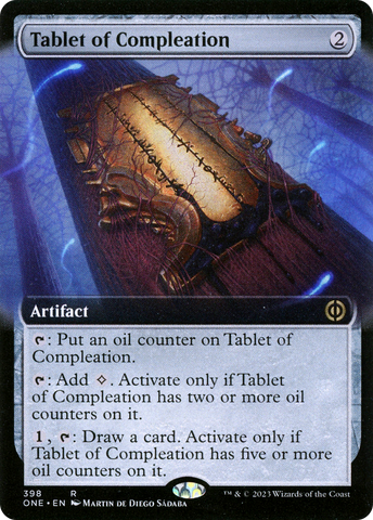 Tablet of Compleation (Extended Art) (ONE-398)  - Phyrexia: All Will Be One: (Extended Art)