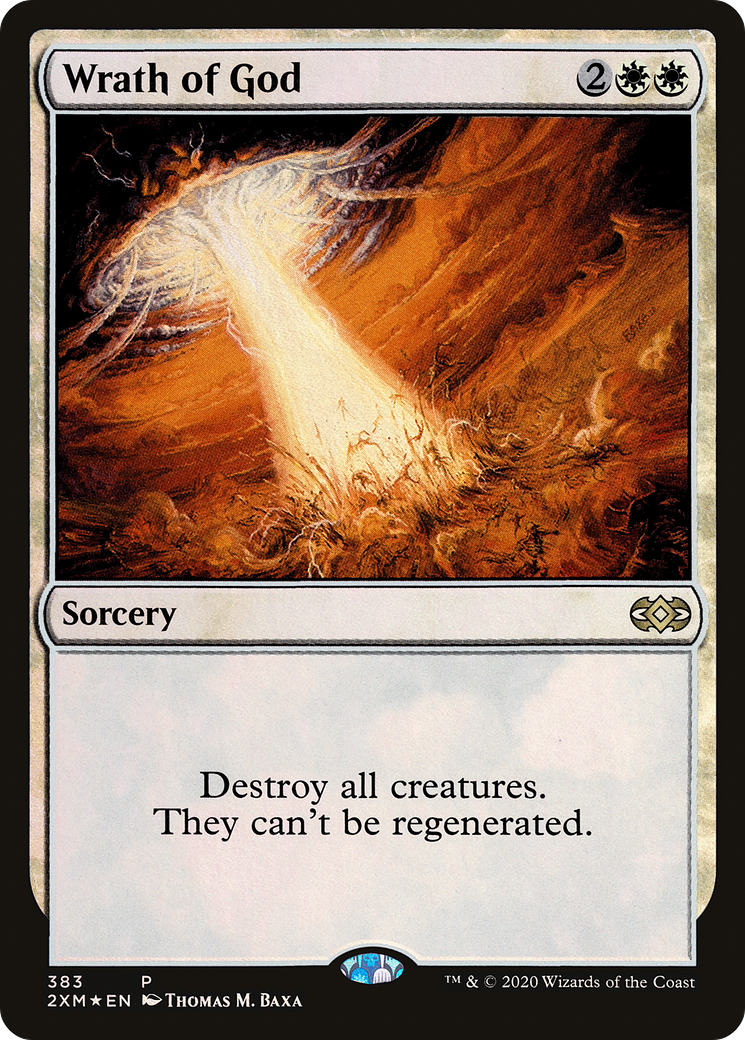 Wrath of God (LARP-383)  Foil - Double Masters