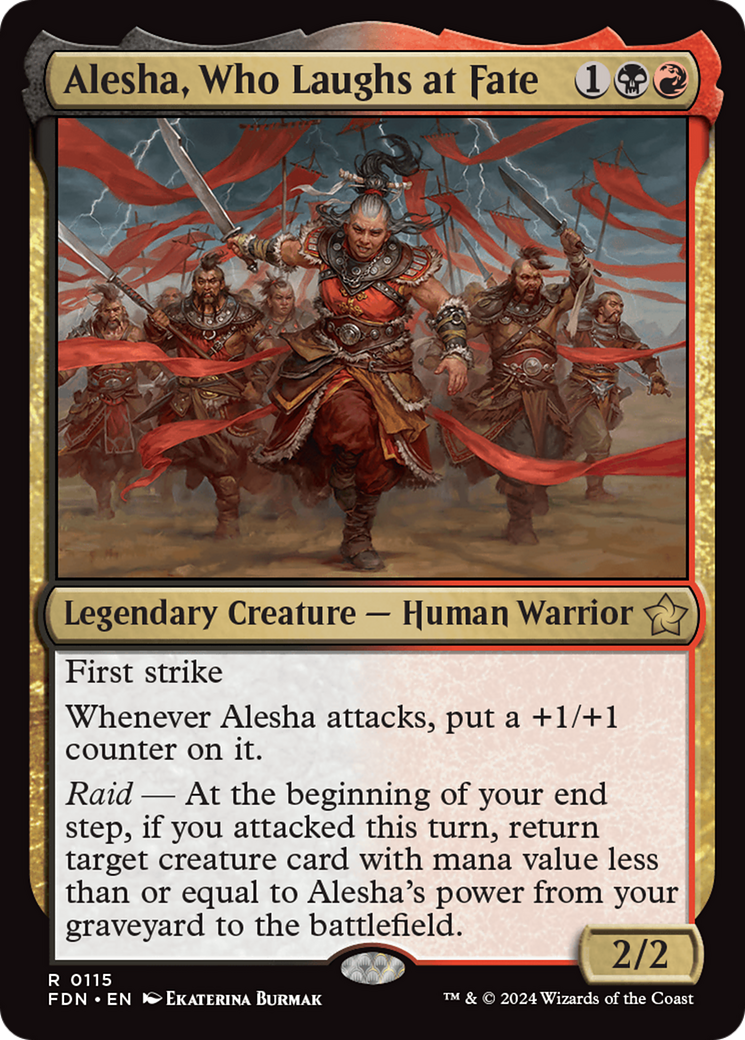 Alesha, Who Laughs at Fate (FDN-115)  Foil - Foundations