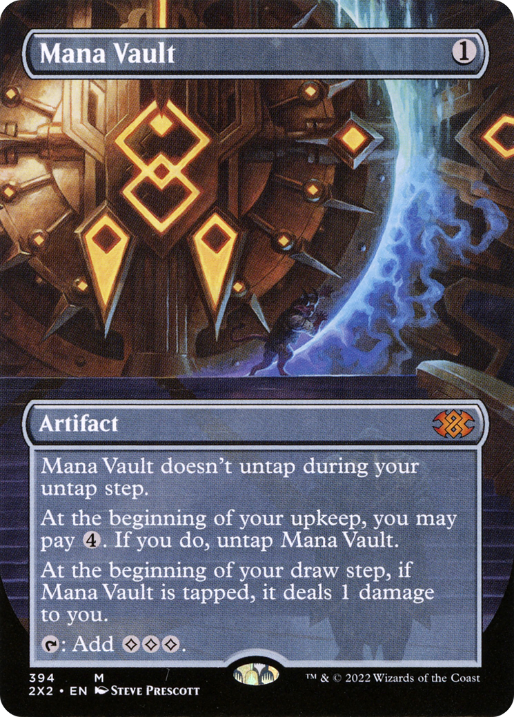 Mana Vault (Borderless) (2X2-394)  Foil - Double Masters 2022