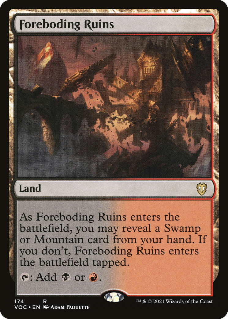 Foreboding Ruins (VOC-174)  - Crimson Vow Commander