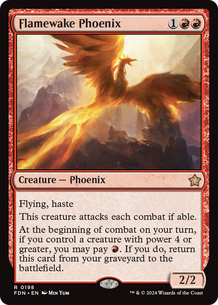 Flamewake Phoenix (FDN-198)  Foil - Foundations