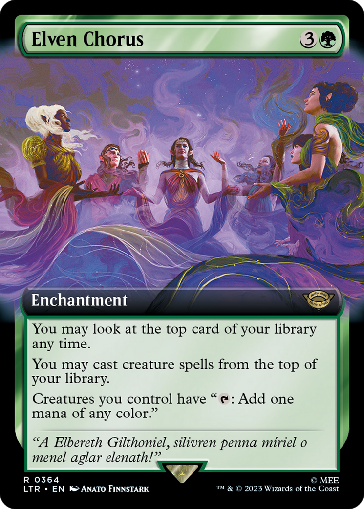 Elven Chorus (Extended Art) (LTR-364)  - The Lord of the Rings: Tales of Middle-earth: (Extended Art)