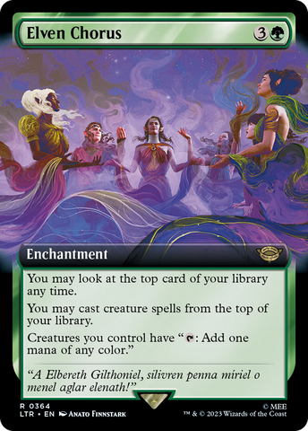 Elven Chorus (Extended Art) (LTR-364)  - The Lord of the Rings: Tales of Middle-earth: (Extended Art)