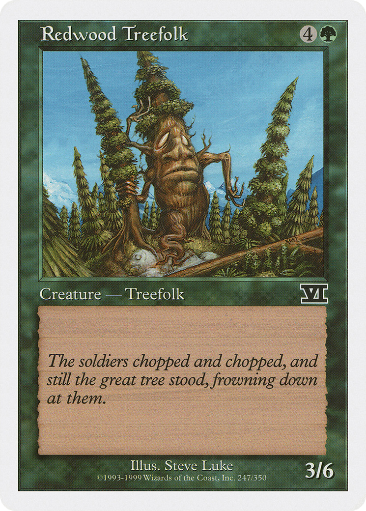 Redwood Treefolk (6ED-247)  - Classic Sixth Edition