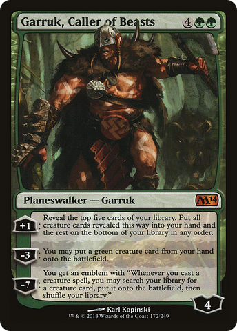 Garruk, Caller of Beasts (M14-172)  Foil - Magic 2014
