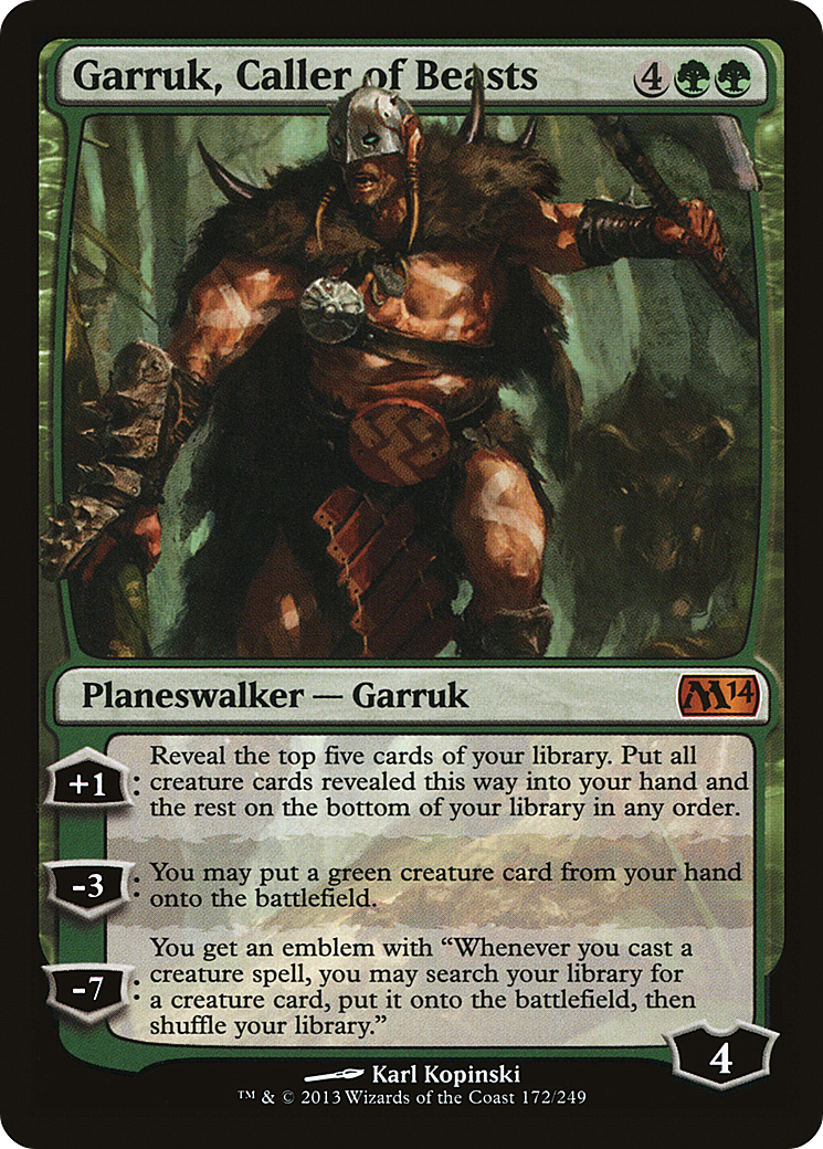 Garruk, Caller of Beasts (M14-172)  - Magic 2014
